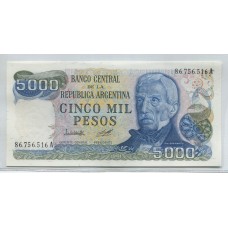 ARGENTINA COL. 658a BILLETE DE $ 5.000 SIN CIRCULAR BOT. 2468